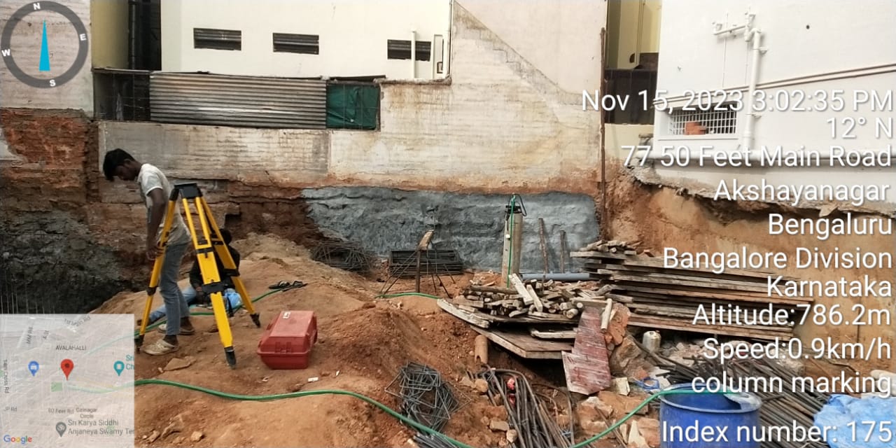 COLUMN MARKING IN AKSHAYANAGAR BENGALORE
