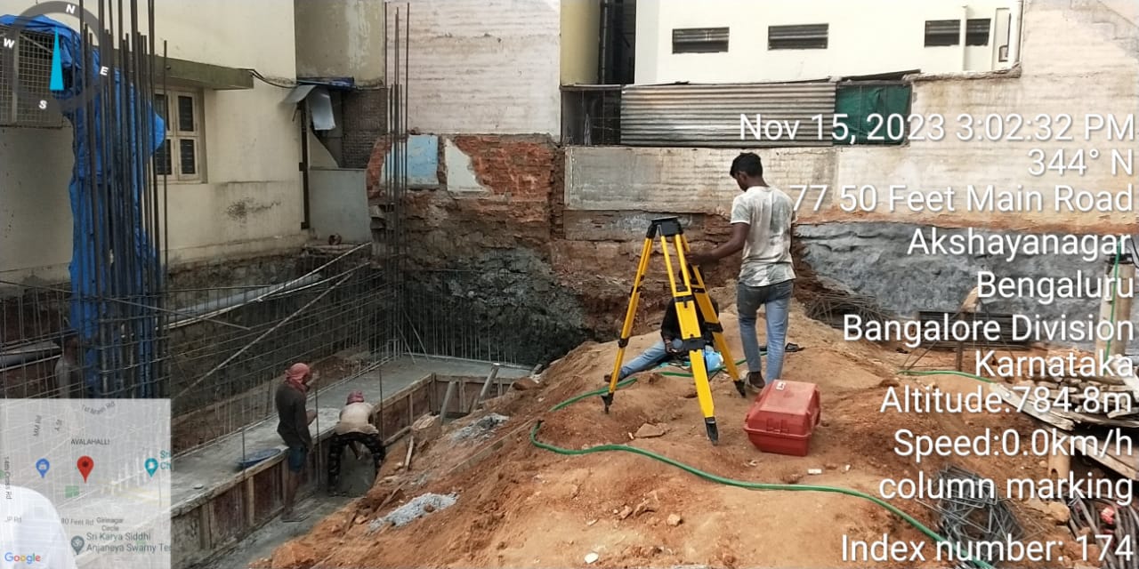 COLUMN MARKING IN AKSHAYANAGAR BENGALORE